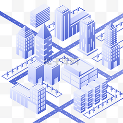 城市建筑高图片_25d智慧城市大数据科技生活