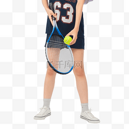 体育运动打网球人物
