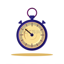 手表图片_可爱的淡紫色手表模板时钟矢量图