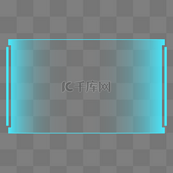 边框图片_蓝色科技炫光电子屏边框