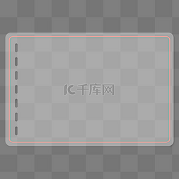 半透明图片_极简半透明少女系便笺边框