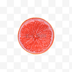 一片橙色西柚摆件