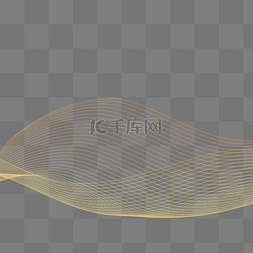 漂浮线条图片_金色漂浮线条装饰