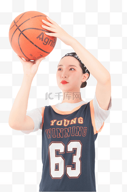 女性篮球体育运动投篮