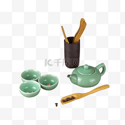 传统中国茶壶图片_茶具全天茶杯室内喝茶