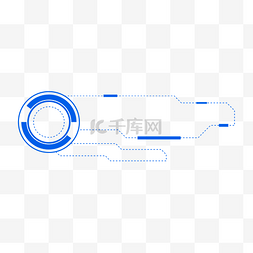 手绘桃花图片_手绘蓝色科技线条