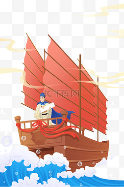 海洋航海图片_中国航海日郑和下西洋航海海洋远