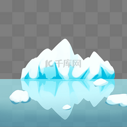 冰川冰块图片_冰河冰川融化