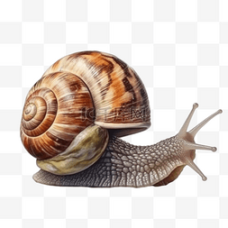卡通手绘动物蜗牛