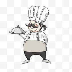 卡通胖厨师形象