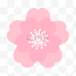 手绘粉色水彩樱花花瓣