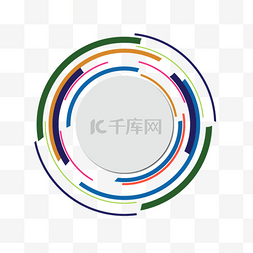 炫彩背景矢量图片_摘要彩色的技术背景