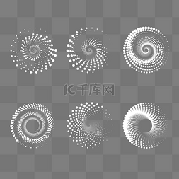 波点图图片_几何圆形旋涡颗粒曲线套图
