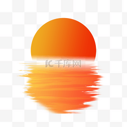 太阳倒影图片_水面倒影落日夕阳