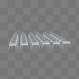 教室椅子图片_3DC4D立体教室桌椅