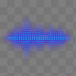 科技感赛博朋克霓虹发光元素图片_赛博朋克霓虹音量波浪数据分析