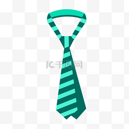 蓝色的领带图片_矢量蓝绿色男领带