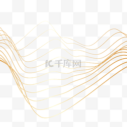 线条纹理图片_金色曲线金线线条波纹