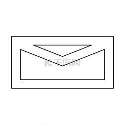 邮件黑色图标