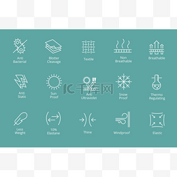 轻便面料图片_服装及面料的属性图标喜欢防水抗