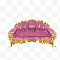 欧式客厅家具沙发宫廷皇室座椅粉