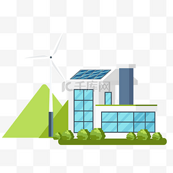 绿色低碳环保生活风车