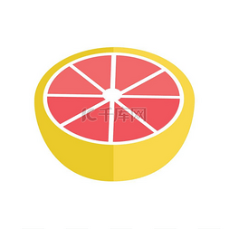葡萄柚设计图片_平面设计中的葡萄柚矢量概念横幅