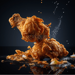 食物炸鸡酥脆产品摄影