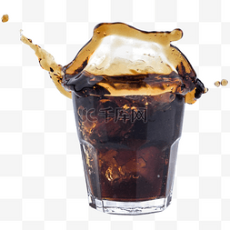 饮料碳酸饮料图片_玻璃杯可乐棕色碳酸饮料