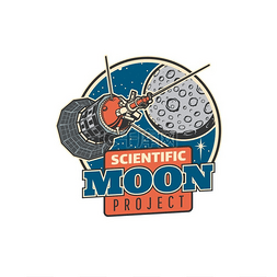 地球和月球图片_月球探索和太空发现项目，轨道站
