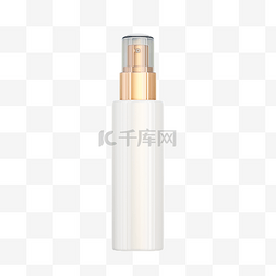 金色白金色图片_精美护肤化妆品补水保湿瓶子C4D