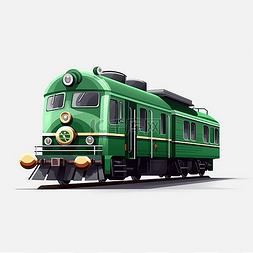 一辆好看的绿皮火车