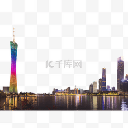 晚上礁石图片_城市夜景建筑江边观赏