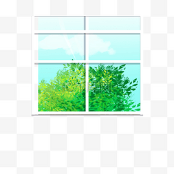 窗户窗外景色