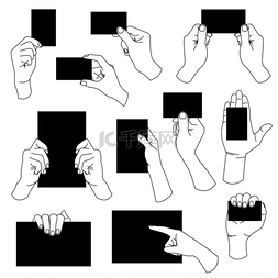 letter图片_Hand holding empty business card