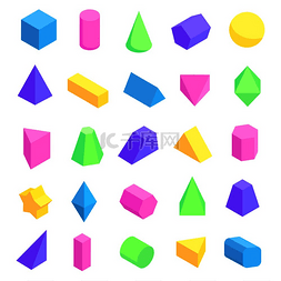 海报球体图片_海报上描绘的五颜六色的几何形状