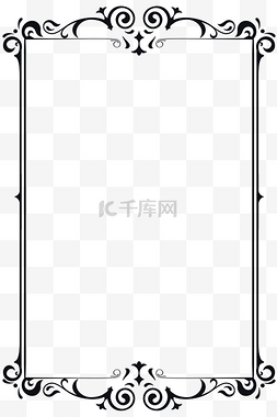 扇子形文字框图片_复古欧式花纹边框