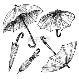 拉伸遮阳伞的套。从一场雨，女伞