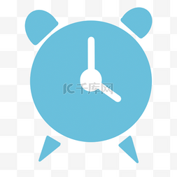 蓝色钟表卡通instagram图标