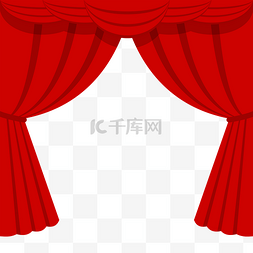 红色窗帘窗帘图片_红色舞台幕布窗帘帷幕