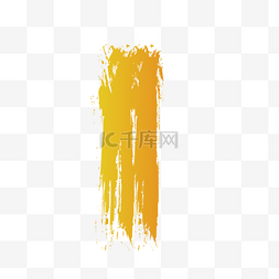 笔刷图片_黄色油漆装饰材料刷效果