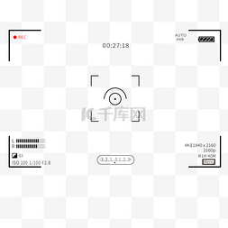 相机相机黑白图片_白天取景屏幕相机录制边框动态