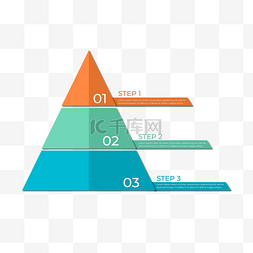 教育行业图片_金字塔数据图抽象风格商务教育行