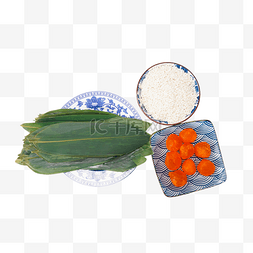 咸蛋黄粽子图片_端午端午节包咸蛋黄粽子