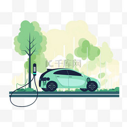 汽车图片_新能源汽车充电交通工具