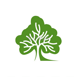 绿色生态森林图片_公园和花园树图标、环境和绿色生