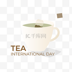 简单茶包茶杯国际茶日