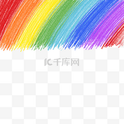 抽象水彩细密涂鸦蜡笔彩虹边框