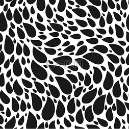 几何抽象黑白图片_抽象的无缝下降模式单色黑白纹理