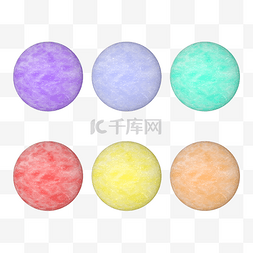小球彩色图片_3D立体彩色磨砂玻璃球